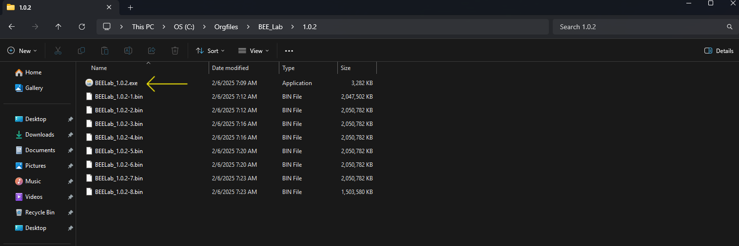 BEE Lab Install Files
